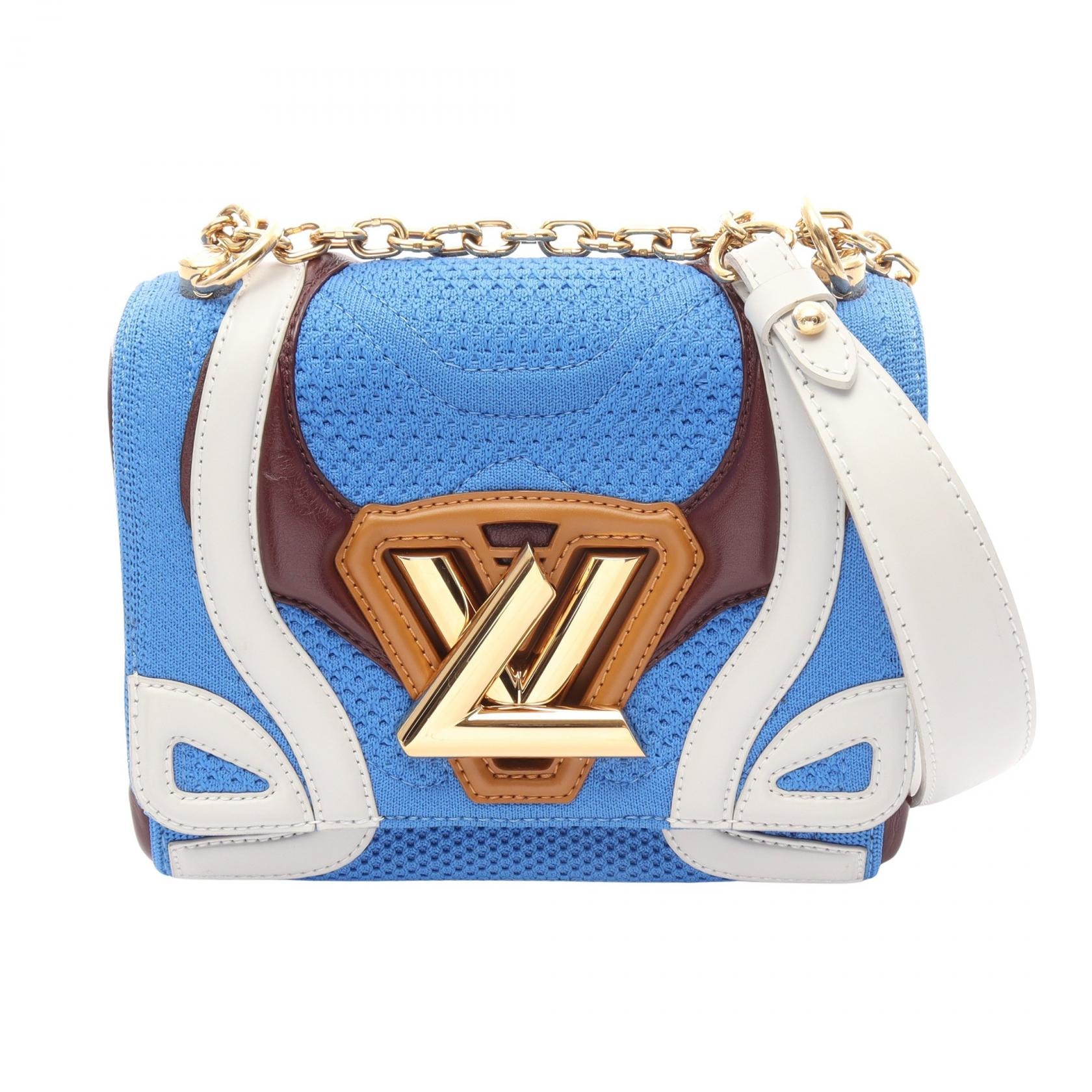 ルイ・ヴィトン LOUIS VUITTON ツイストPM ショルダーバッグ バッグ レザー ファブリック レディース ブルー系 / マルチカラー 【中古】
