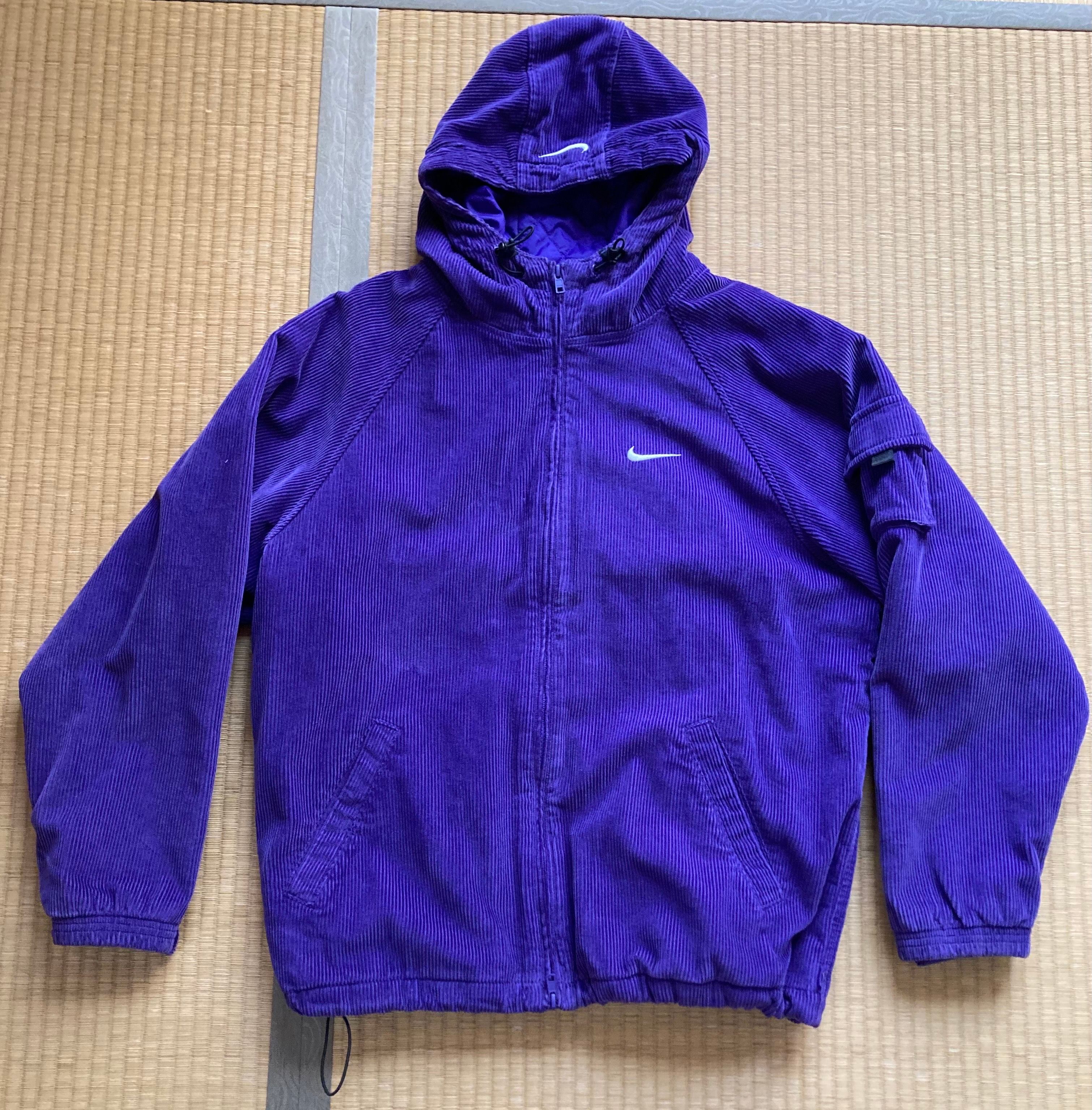 Supreme / Nike Arc Corduroy Hooded Jacket "Purple"