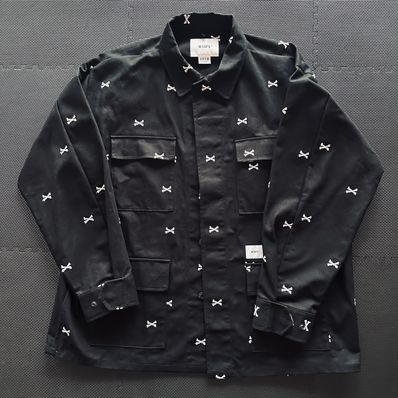 Wtaps JUNGLE 01 / LS / COTTON. OXFORD. TEXTILE "Black"