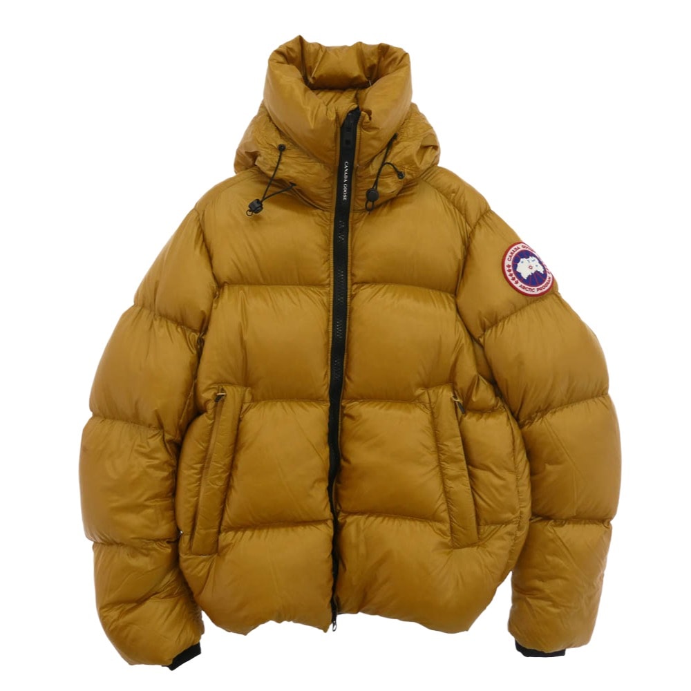 CANADA GOOSE カナダグース ダウンジャケット 2252M サザビーリーグタグ CROFTON PUFFER クロフトン パファー ダウンジャケット ワッペン付 ゴールド系 M【中古】