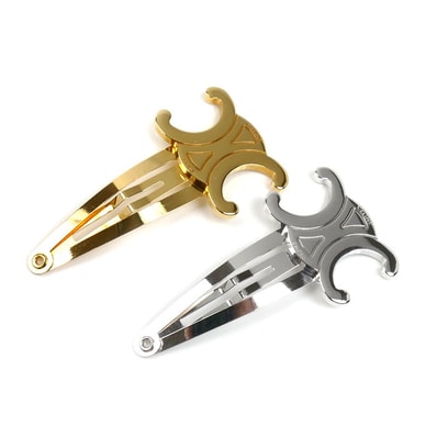 CELINE セリーヌ スチール ブラス ヘアピン ヘアアクセサリー レディース【中古】