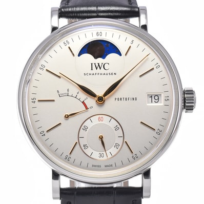 IWC IWC SCHAFFHAUSEN IW516401 ポートフィノ・ハンドワインド パワーリザーブ ムーンフェイズ 手巻き メンズ 内箱付き 腕時計 P#148900