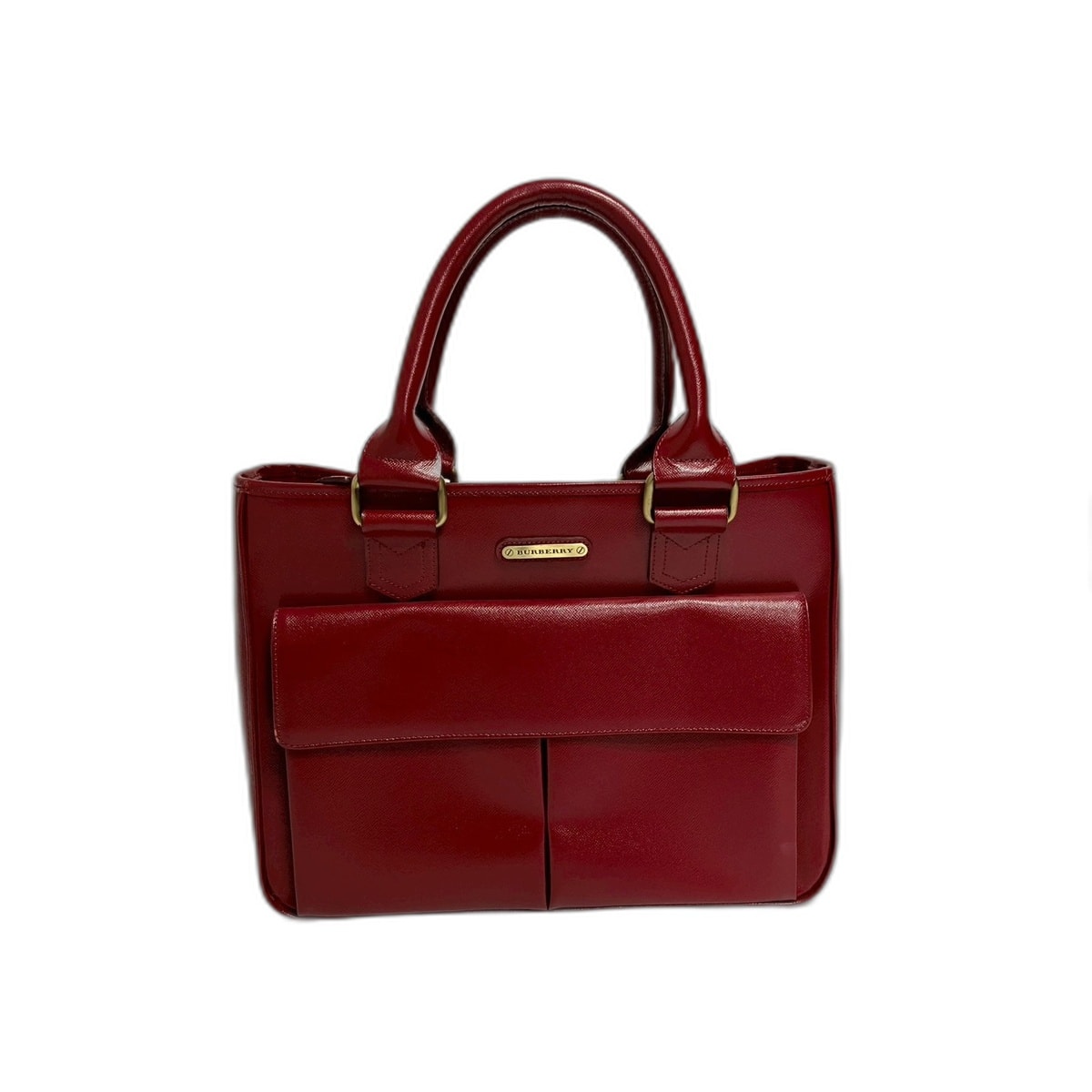 バーバリー BURBERRY ショルダーバッグ ハンドバッグ レザー【中古】