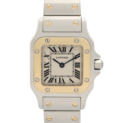 カルティエ CARTIER サントス ガルベ SM 腕時計 時計 ステンレススチール レディース シルバー系 W20012C4 【中古】