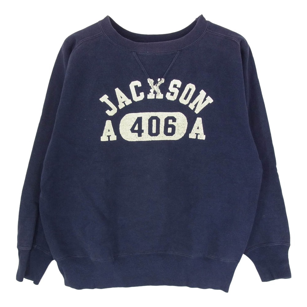 The REAL McCOY'S ザリアルマッコイズ スウェット 旧マッコイ McCOY Sportswear フリーダムスリーブ 前V プリント スウェット ネイビー系 36【中古】