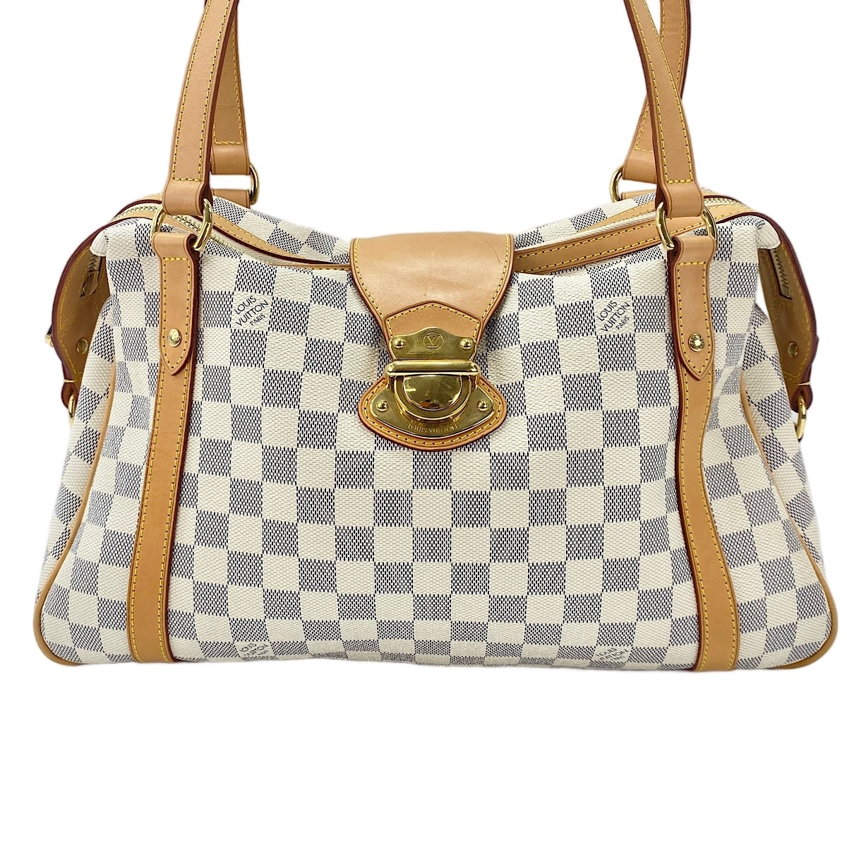 C (やや傷や汚れあり)】ヴィトン LV ダミエ・アズール ストレーザ PM