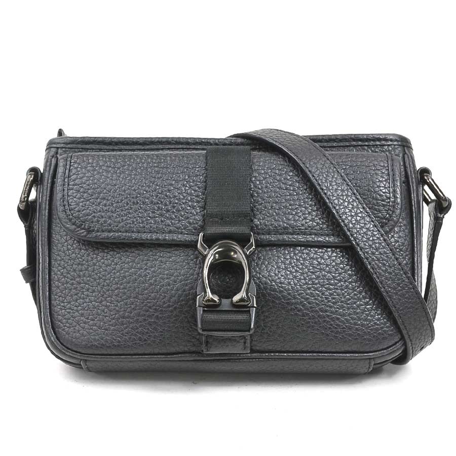 コーチ COACH ショルダーバッグ レザー ブラック ユニセックス【中古】 r11402i