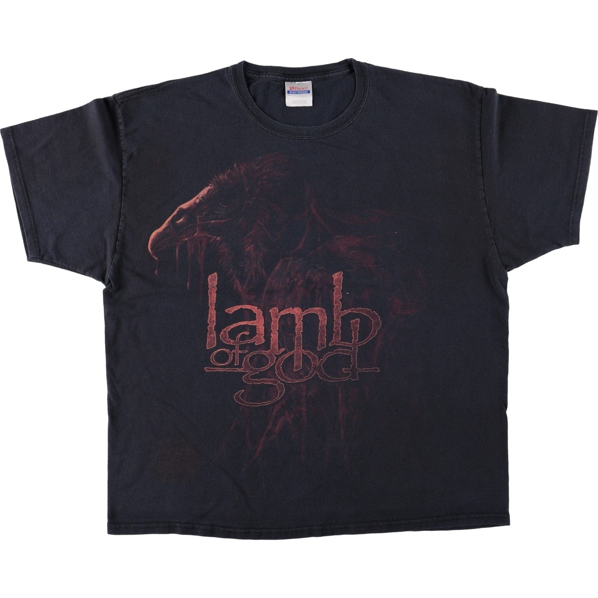 古着 ヘインズ Hanes HEAVYWEIGHT LAMB OF GOD ラムオブゴッド バンドTシャツ バンT メンズXL相当/eaa681242