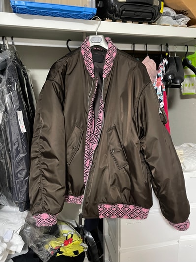 Re-Nylonナイロンニットボンバージャケット