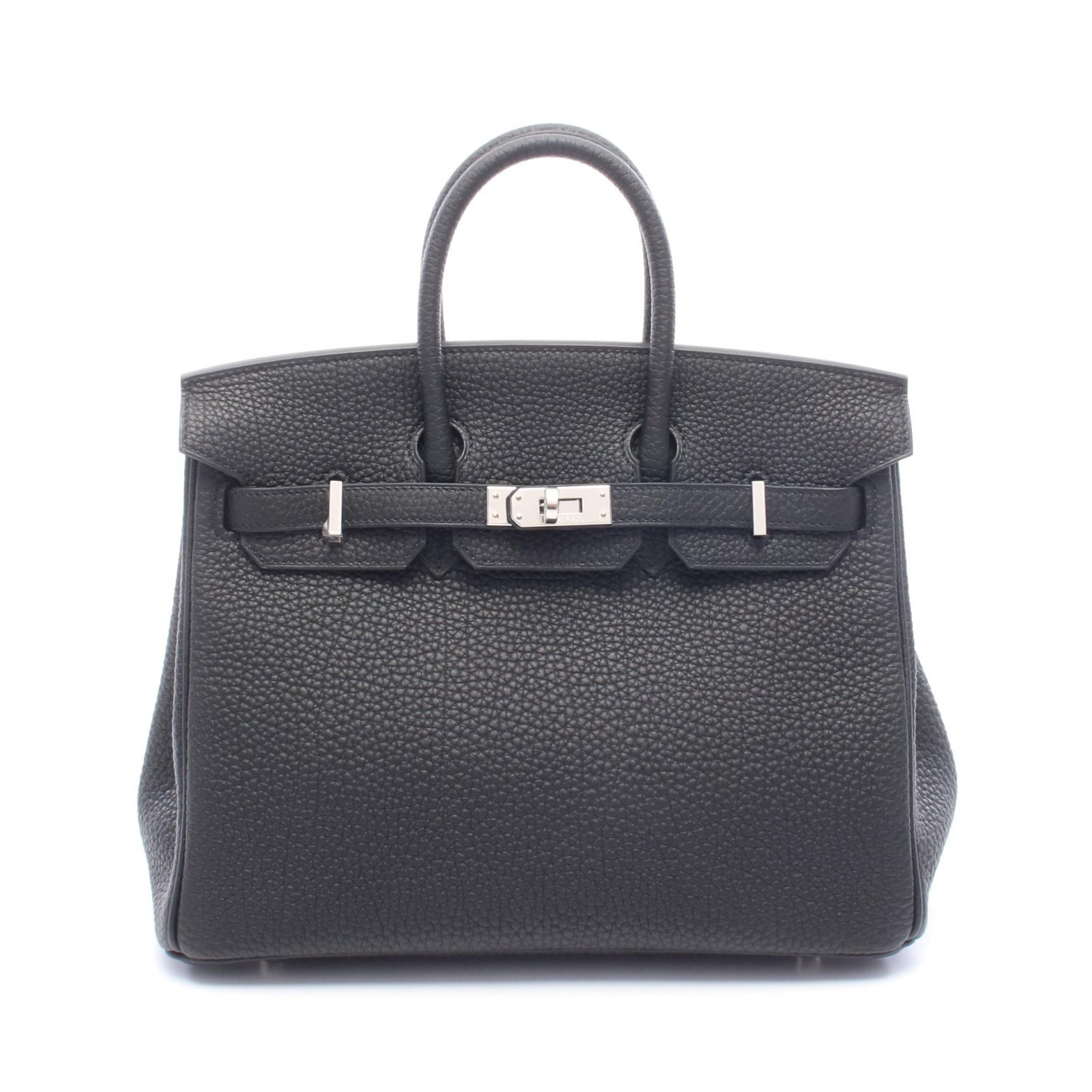 エルメス HERMES バーキン25 ハンドバッグ バッグ トゴ トゴ W刻印(2024年製造) レディース ブラック系 【中古】