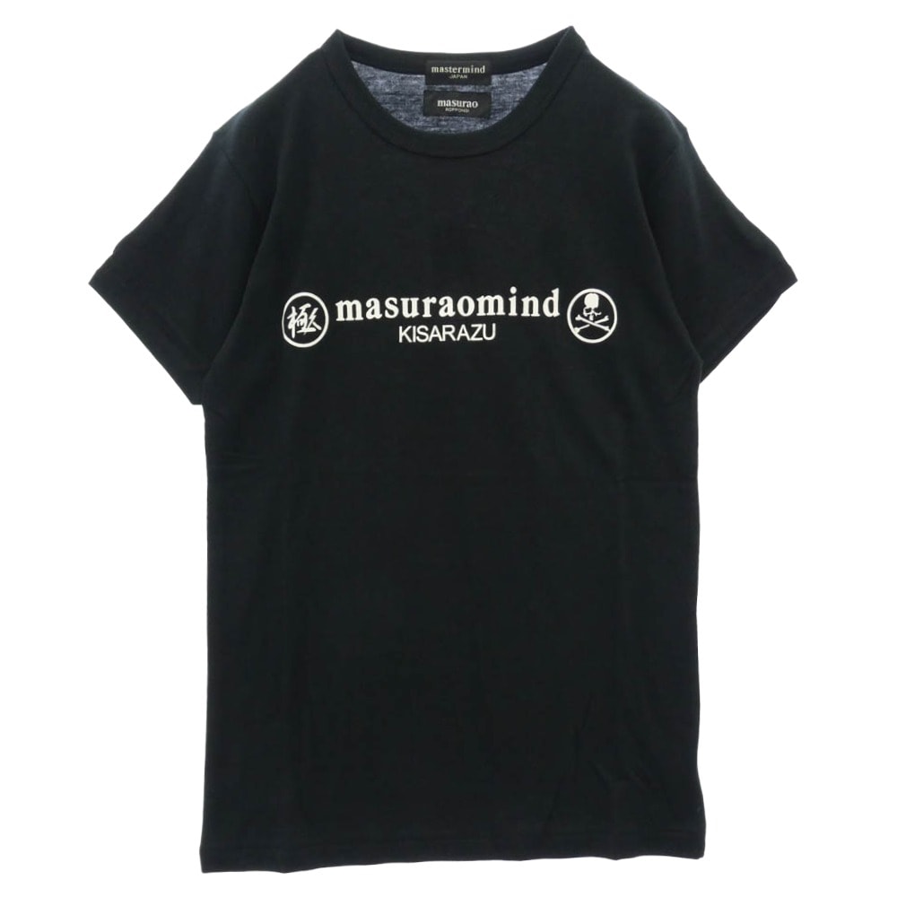 mastermind JAPAN マスターマインドジャパン × masurao ROPPONGI ロゴ スカル Tシャツ ブラック系 S【美品】【中古】