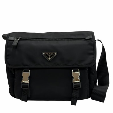 極美品 プラダ ショルダーバッグ ブラック メンズ 1BD953