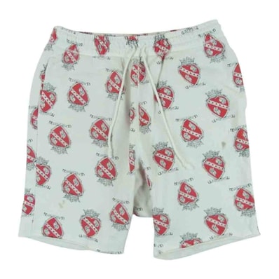 SAINT MICHAEL セントマイケル ショートパンツ 21SS SM-S21-0000-030 SWEAT SHORTS heart スウェット ショーツ ショート パンツ ホワイト系 レッド系 M【中古】