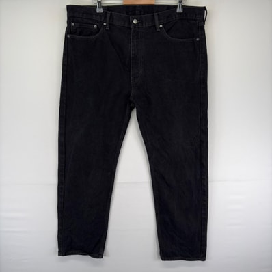 古着 リーバイス Levi's デニム パンツ 5ポケット 505 ブラックデニム 大きいサイズ ジップ ジーパン W40 L30 ブラック系 メンズ