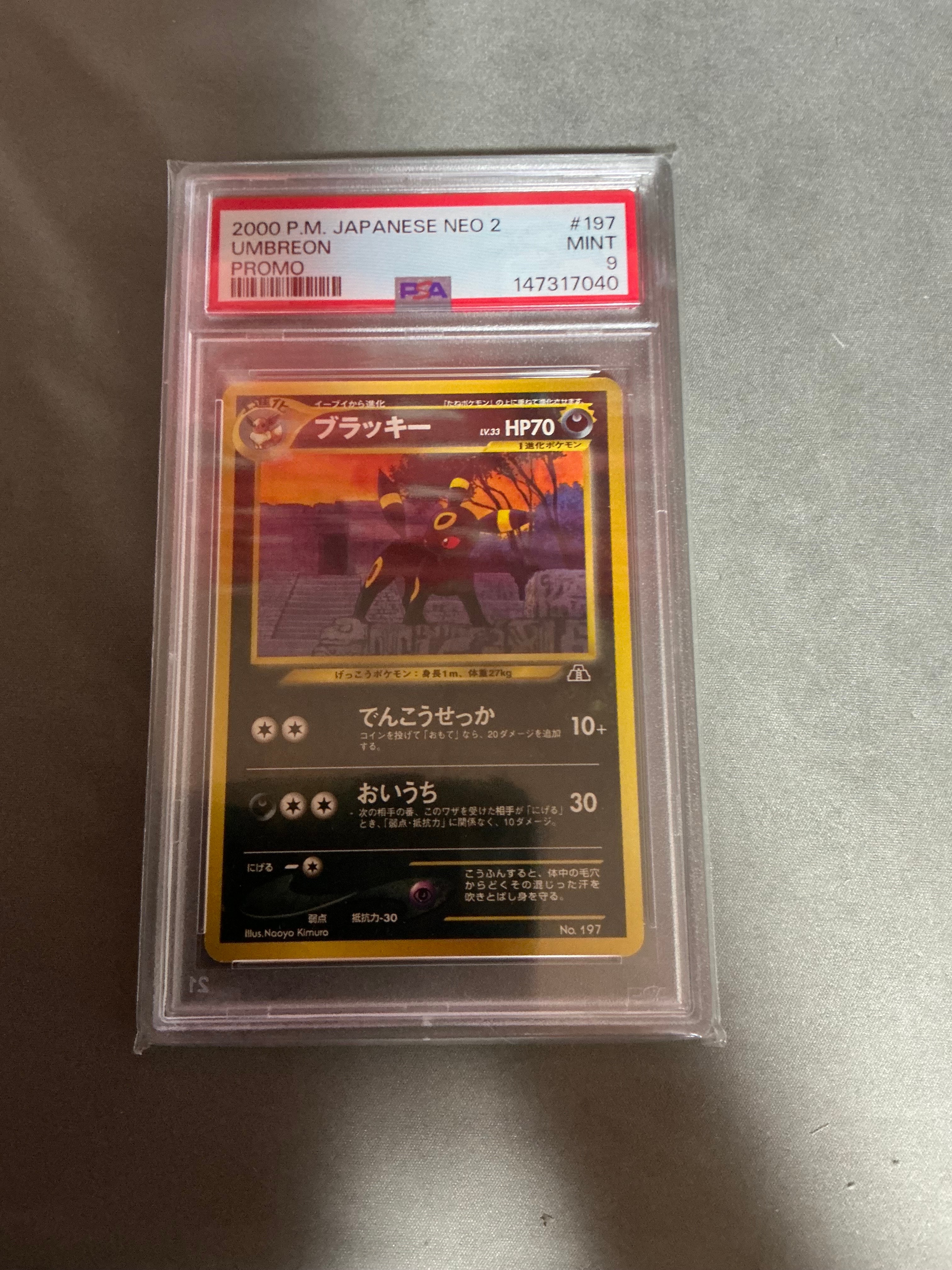 [PSA10]ブラッキー プレミアムファイル2 ポケモンカードneo 旧裏 PSA10】ブラッキープレミアムファイル2: 旧裏[neoP2 No.197