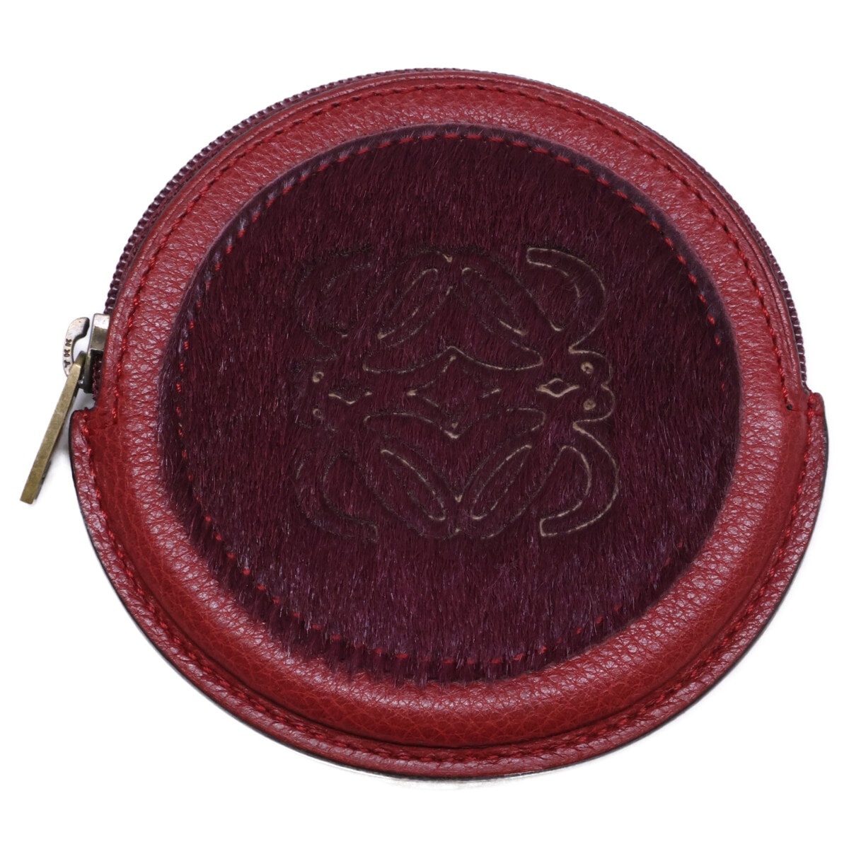 ロエベ 【新品同様】アナグラム ハラコ/レザー