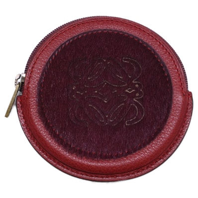 ロエベ 【新品同様】アナグラム ハラコ/レザー