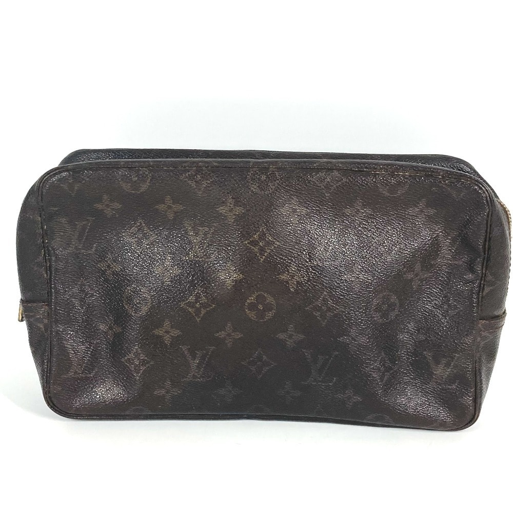 ルイヴィトン LOUIS VUITTON トゥルーストワレット28 トゥルーストワレット 28  M47522 モノグラム メイクポーチ 化粧ポーチ クラッチバッグ セカンドバッグ 化粧ポーチ モノグラムキャンバス ブラウン