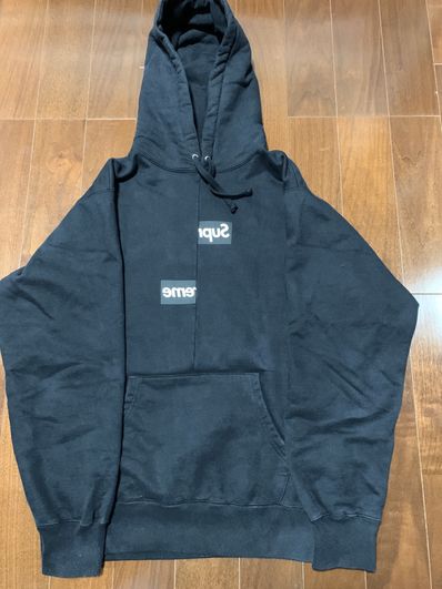 Supreme / Comme des Garçons SHIRT® Split Box Logo Hooded Sweatshirt "Black"