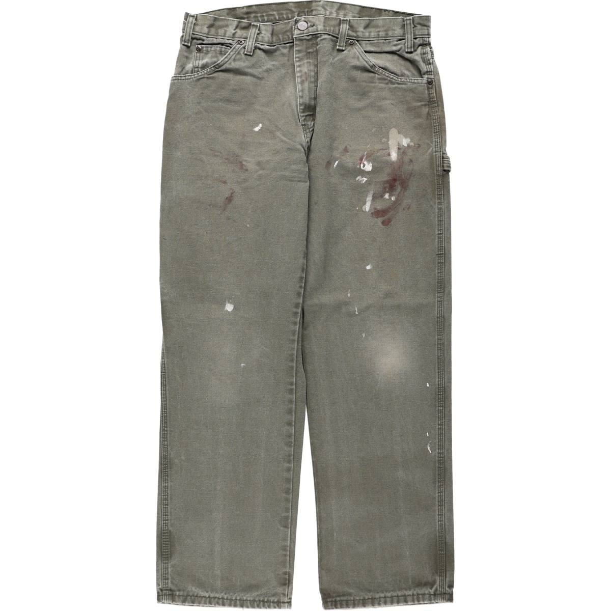 古着 ディッキーズ Dickies ペンキ ダックペインターパンツ メンズw34相当/eaa681806