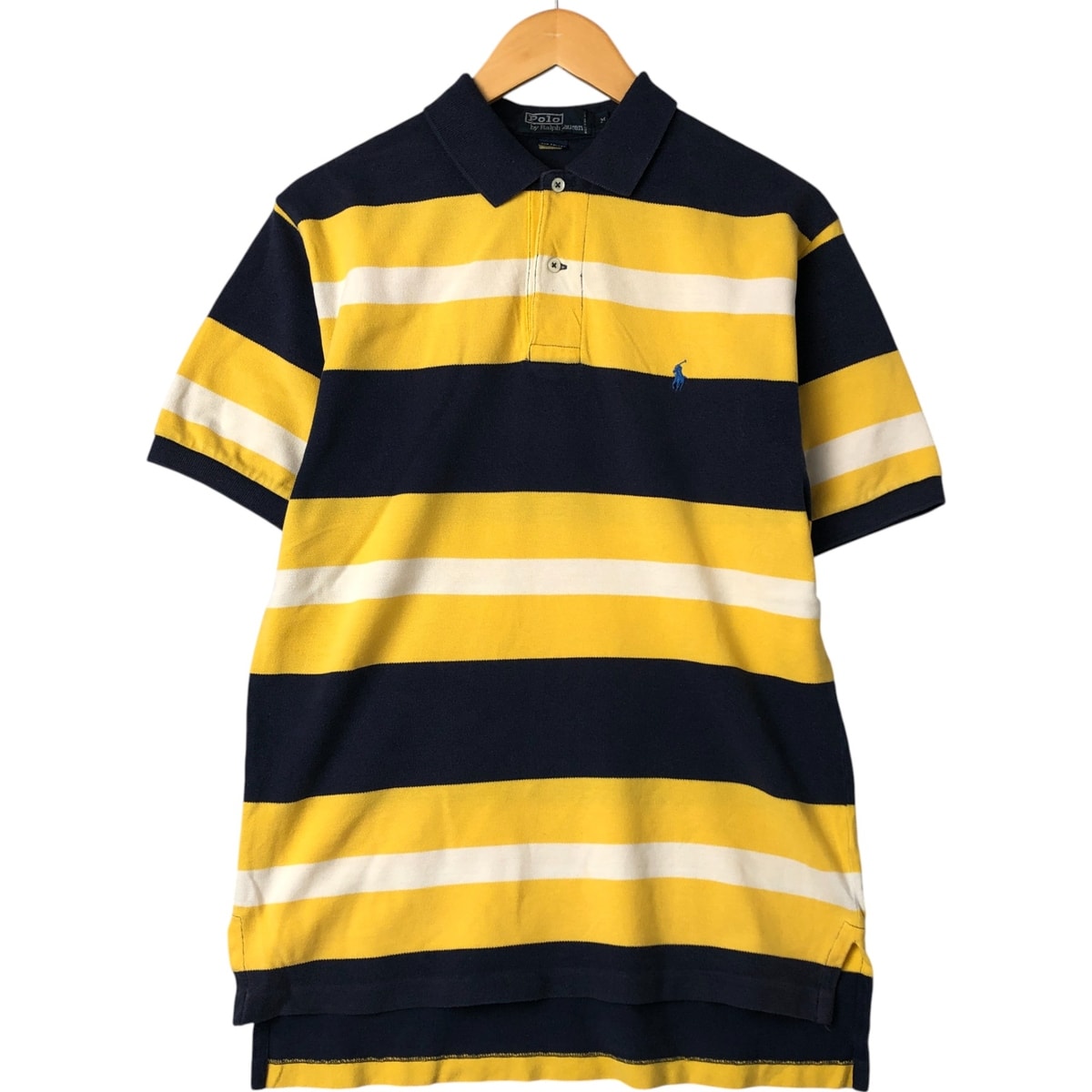 古着 ラルフローレン Ralph Lauren POLO by Ralph Lauren 半袖 ボーダー ポロシャツ メンズM相当/eaa543038