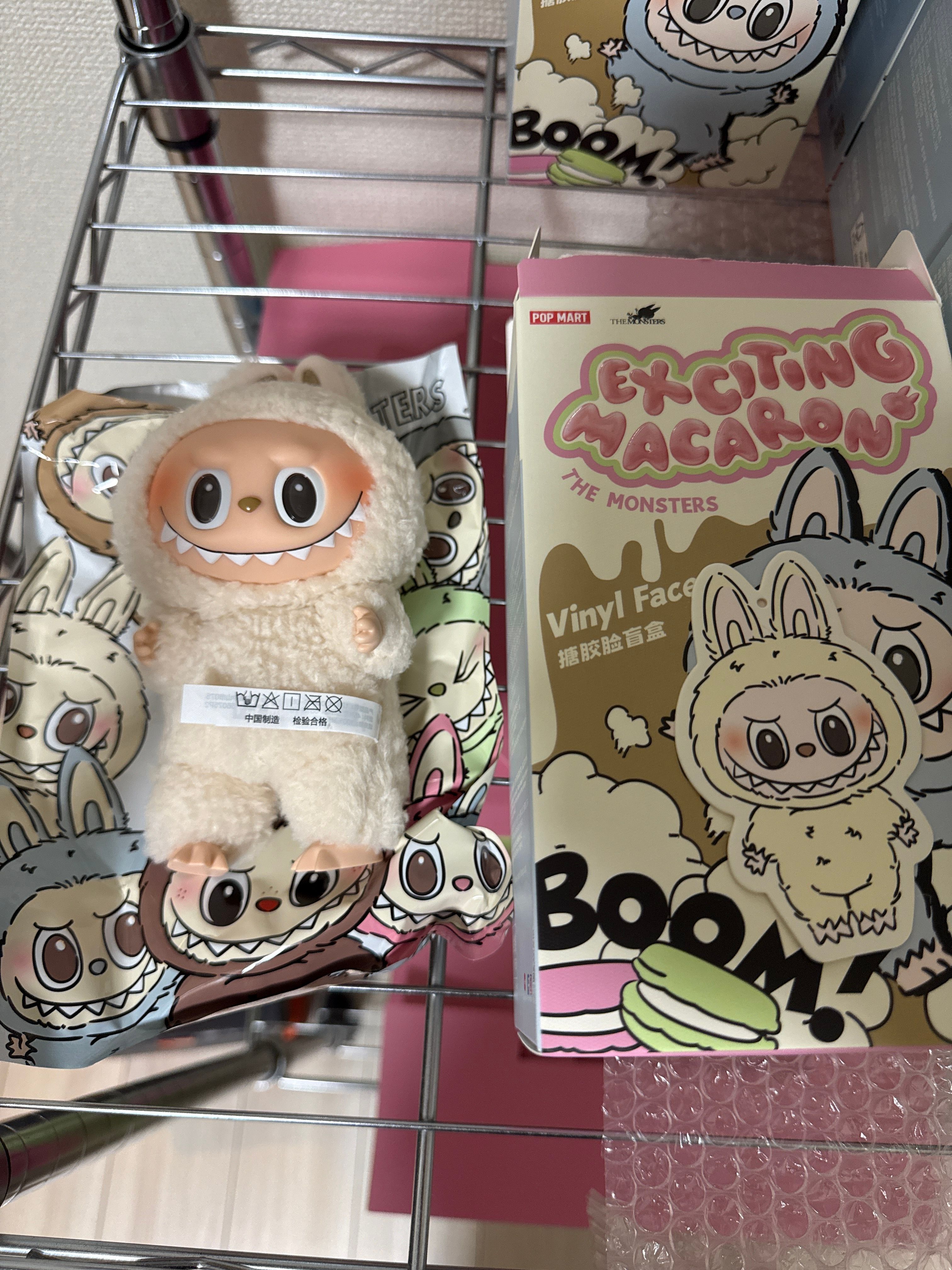 POP MART THE MONSTERS (LABUBU) Exciting Macaron Plush Series SOYMILK