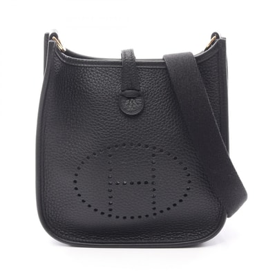 エルメス HERMES エヴリンTPM アマゾン ショルダーバッグ バッグ レザー トリヨンクレマンス トリヨンクレマンス レディース ブラック系 【中古】