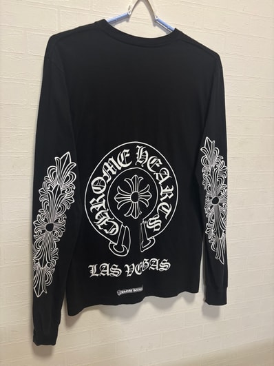 Chrome Hearts Las Vegas Exclusive Horseshoe L/S T-Shirt "Black"