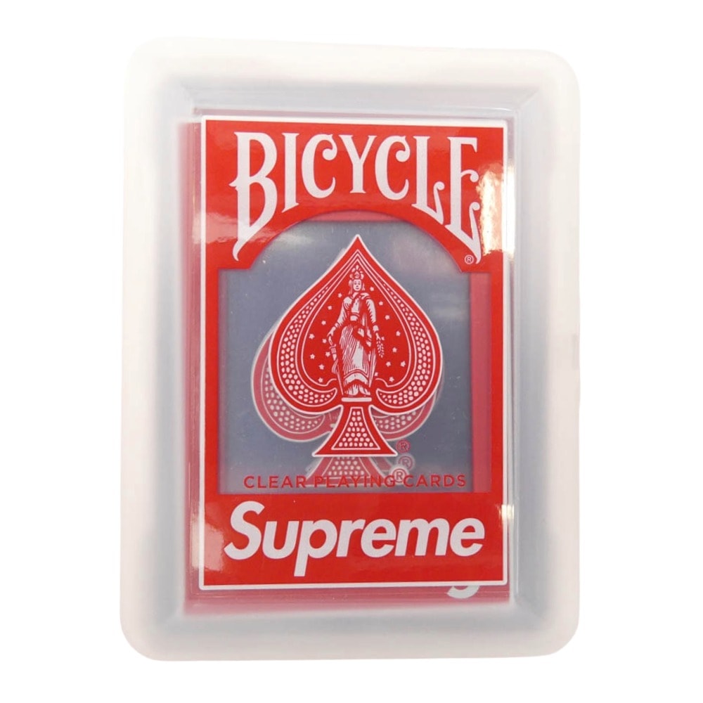 Supreme シュプリーム その他アクセサリー 20AW Bicycle Clear Playing Cards トランプ クリア系 レッド系【極上美品】【中古】
