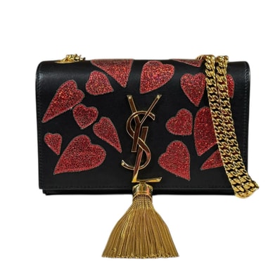 サンローラン ショルダーバッグ レザー ブラック レディース SAINT LAURENT 中古