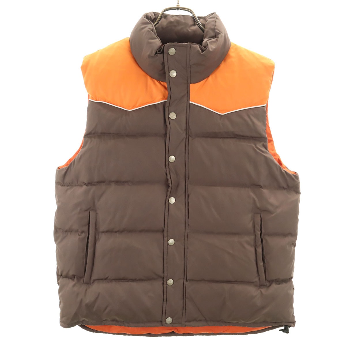 美品 BEAMS ビームス 30周年記念 非売品 au by kddi コラボ ハイブリッド ダウンベスト L ブラウン 収納袋付き