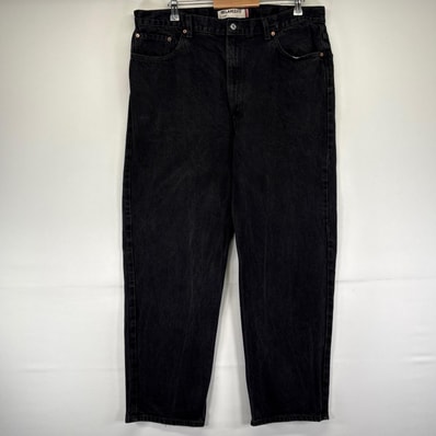 古着 リーバイス Levi's デニム パンツ 550 テーパード バギー Gパン 大きいサイズ W42×L32 ブラック系 メンズ