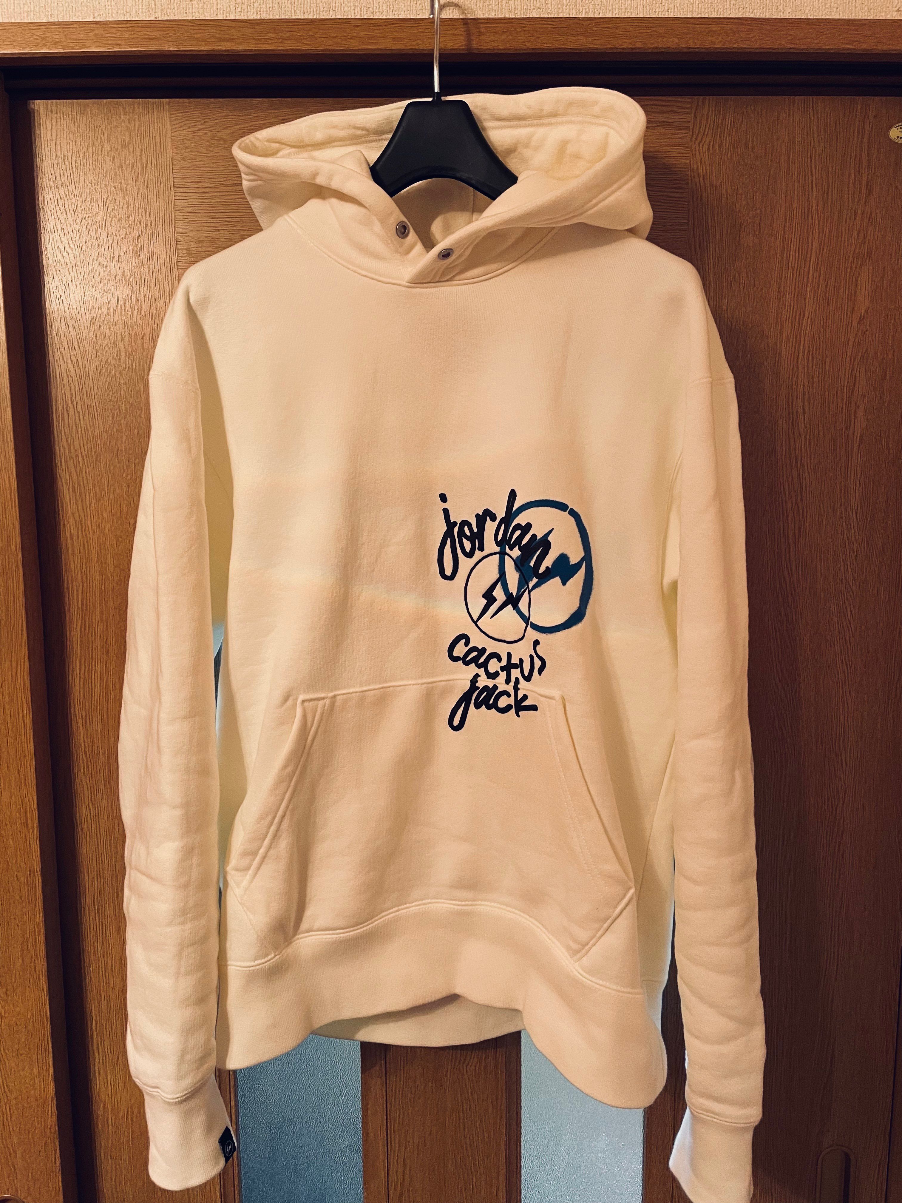 Air Jordan Travis Scott Fragment Hoodie "White"