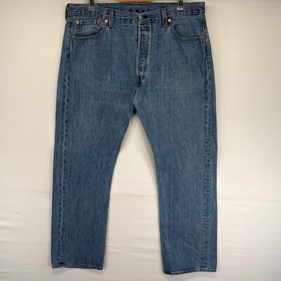 古着 リーバイス Levi's デニム パンツ デニム ボタンフライ 501 大きいサイズ 5ポケット ストレート w40 L32 ブルー系 メンズ