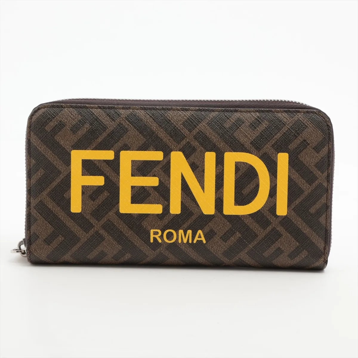 ■極美品 フェンディ ズッカジップアラウンド 7M0342 長財布
