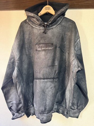 Supreme x MM6 Maison Margiela Foil Box Logo Hooded Sweatshirt "Black"