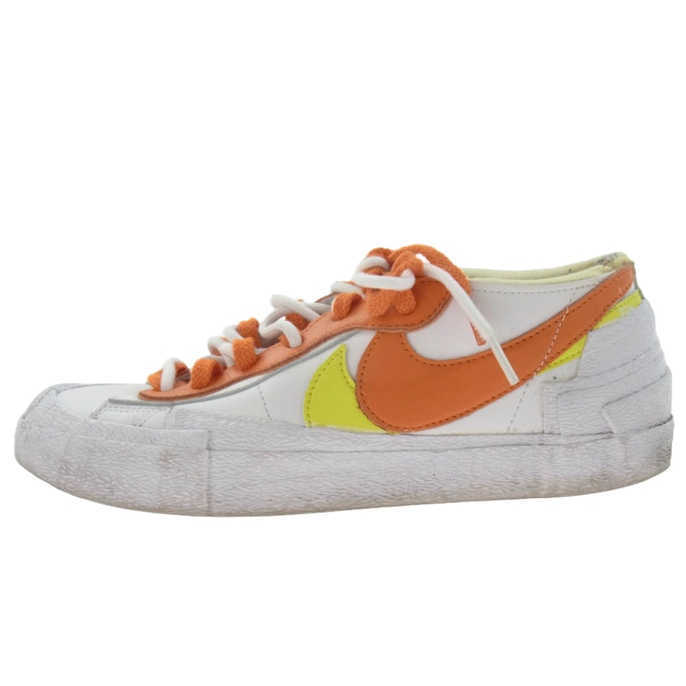 NIKE ナイキ スニーカー DD1877-100 × sacai サカイ BLAZER LOW MAGMA ORANGE ブレーザーロー マグマオレンジ ローカットスニーカー ホワイト系 オレンジ系 26cm【中古】