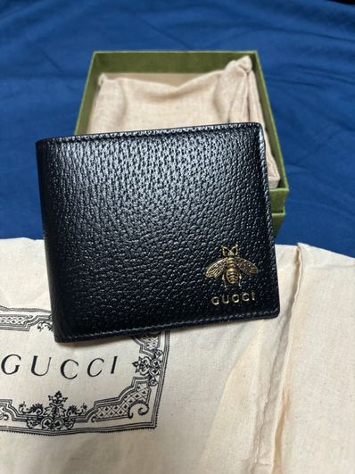 GUCCI Animalier Leather Coin Wallet
