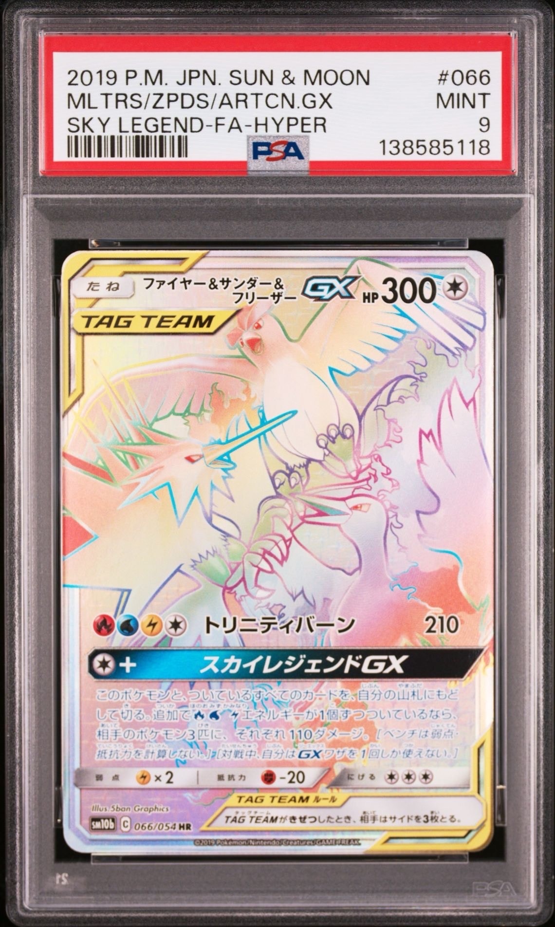 ファイヤー&サンダー&フリーザーGX HR[SM10b 066/054](強化拡張パック