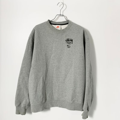 Nike x Stussy International Crewneck Sweatshirt (US Size) "Grey" DC4198-050