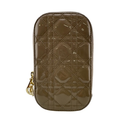 ディオール Dior ポーチ レディディオール カナージュ Lady Dior Call'in Dior フォンホルダー ベージュ