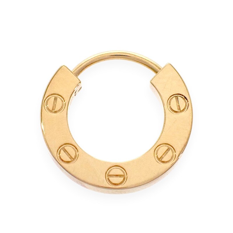 カルティエ CARTIER LOVE シングル オンライン限定 B8301423 ピアス K18イエローゴールド ゴールド レディース【中古】【Aランク】