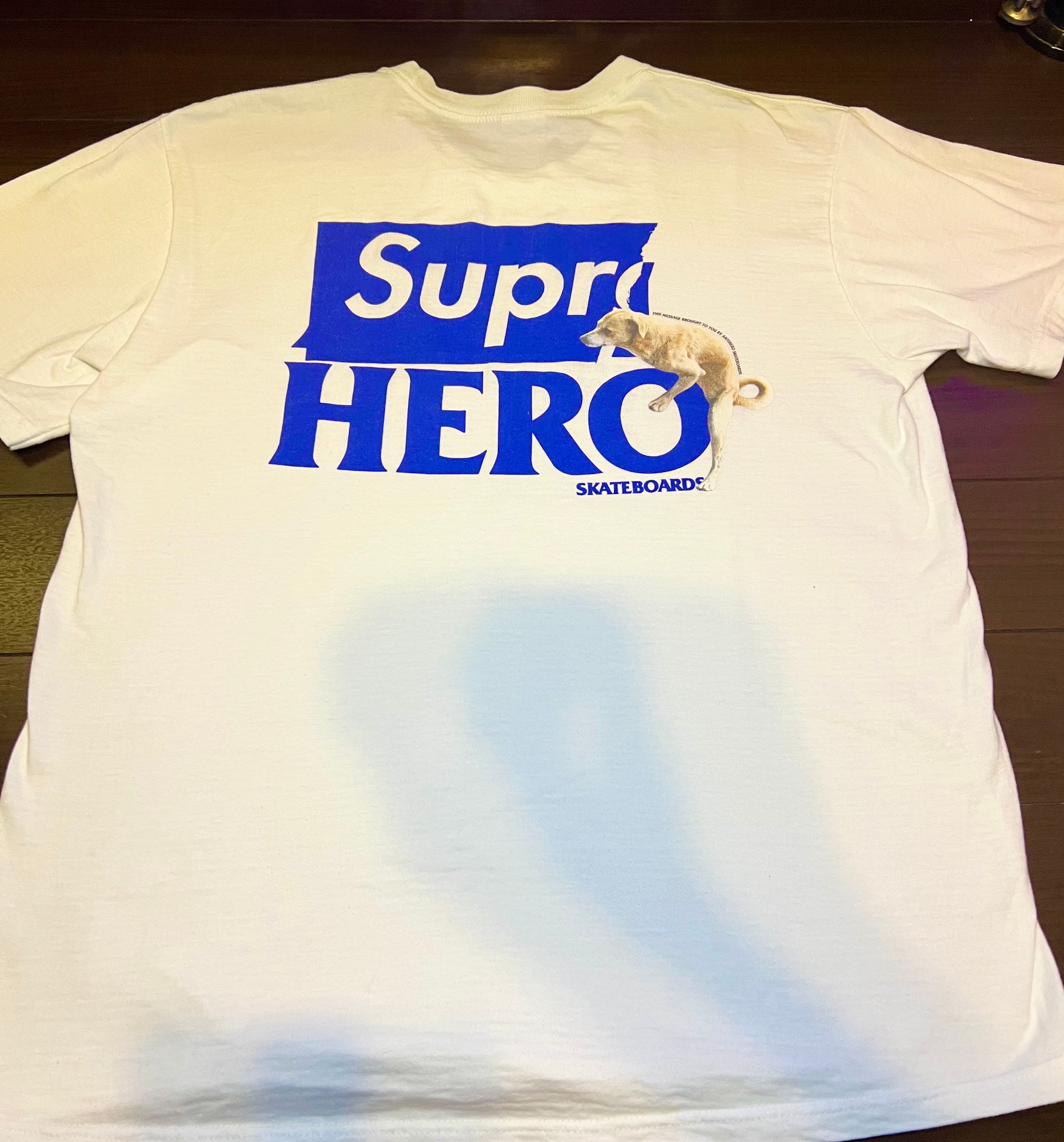 Supreme / ANTIHERO Dog Tee "White"
