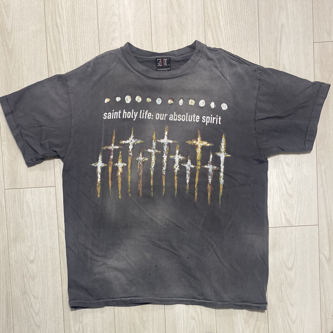 SAINT Mxxxxxx x FORSOMEONE FS_SS T-Shirt/God "Black"