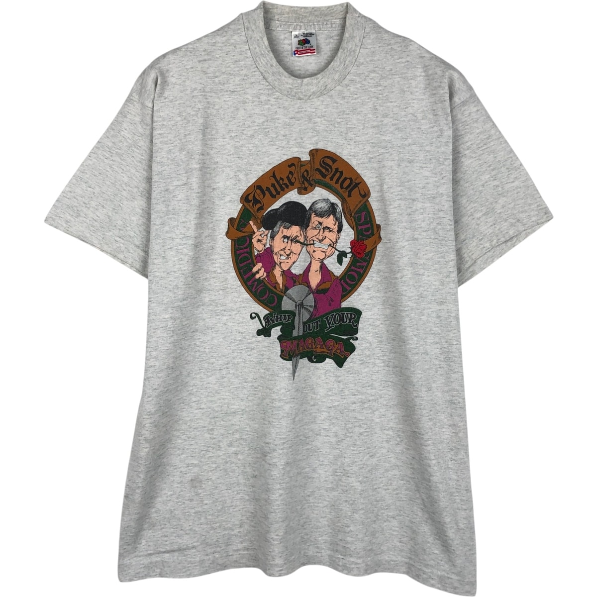 古着 90年代 フルーツオブザルーム FRUIT OF THE LOOM PUKE&SNOT ピュークアンドスノット プリントTシャツ USA製 メンズL相当 ヴィンテージ/eaa649546