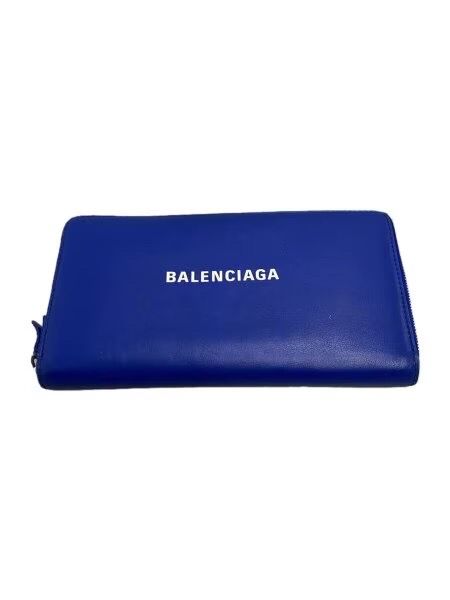 BALENCIAGA Everyday Leather Wallet "Blue"