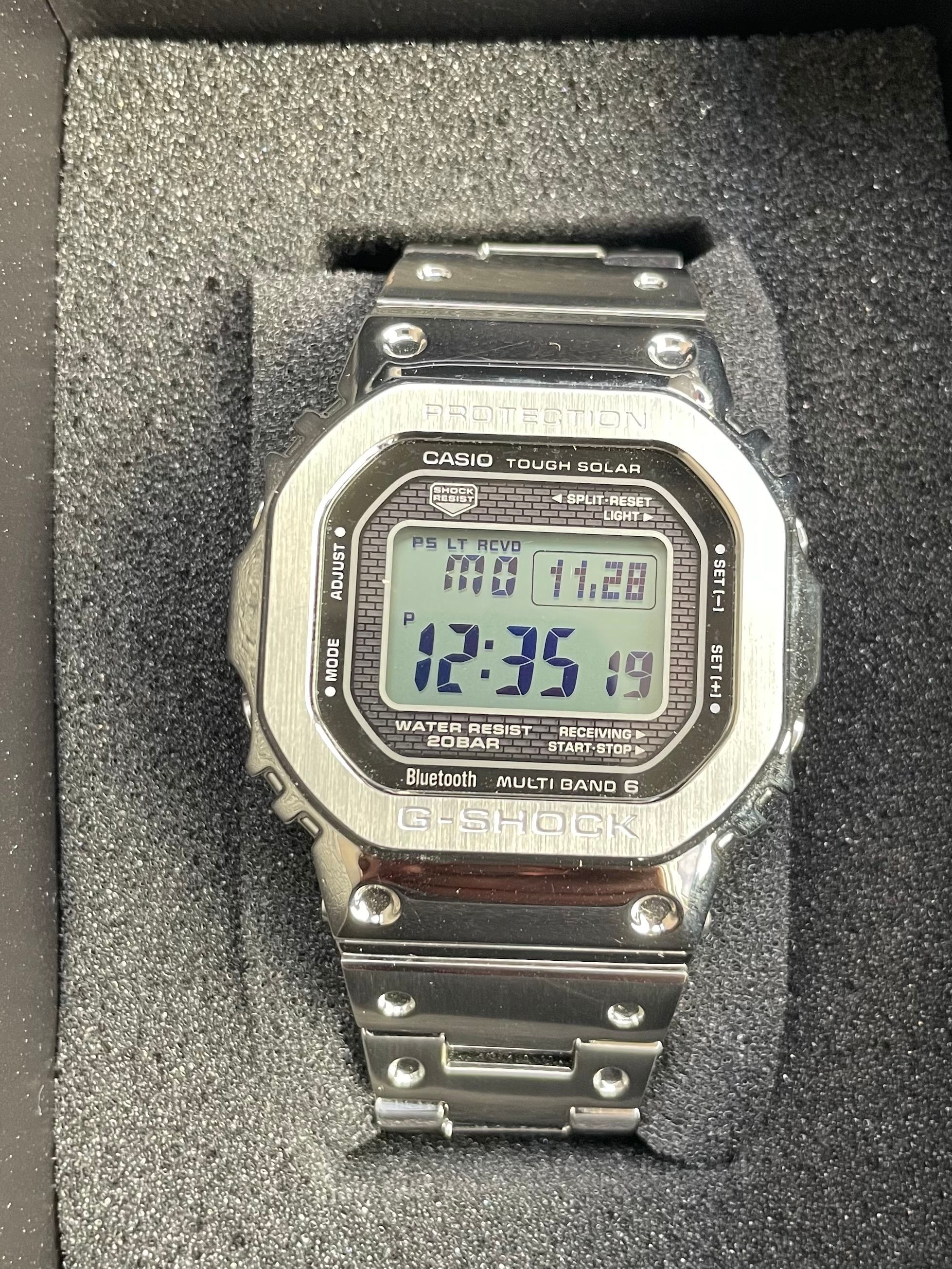 Casio G-Shock GMWB5000D-1 - 44mm in Stainless Steel