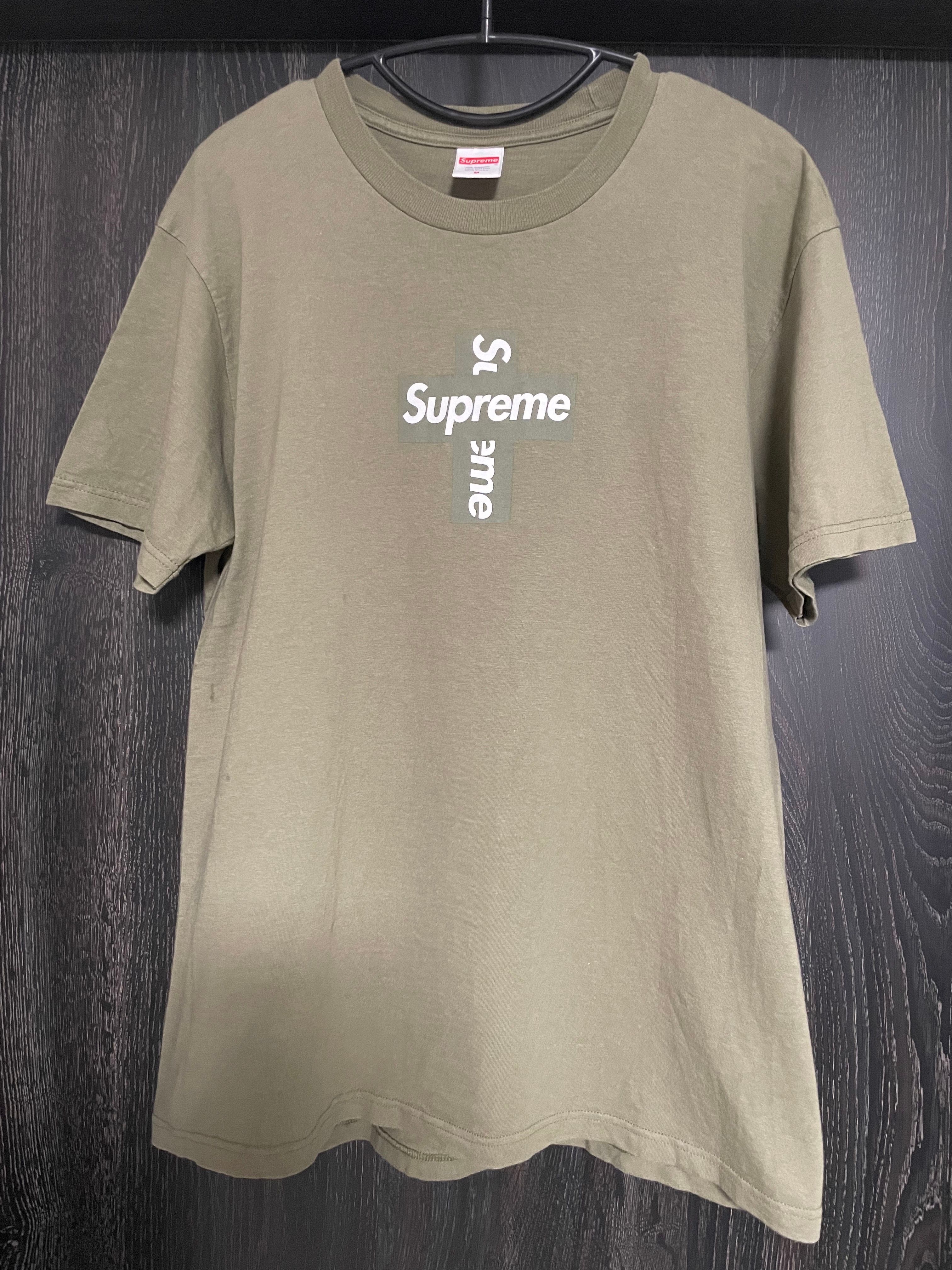 Supreme Cross Box Logo Tee "Olive"
