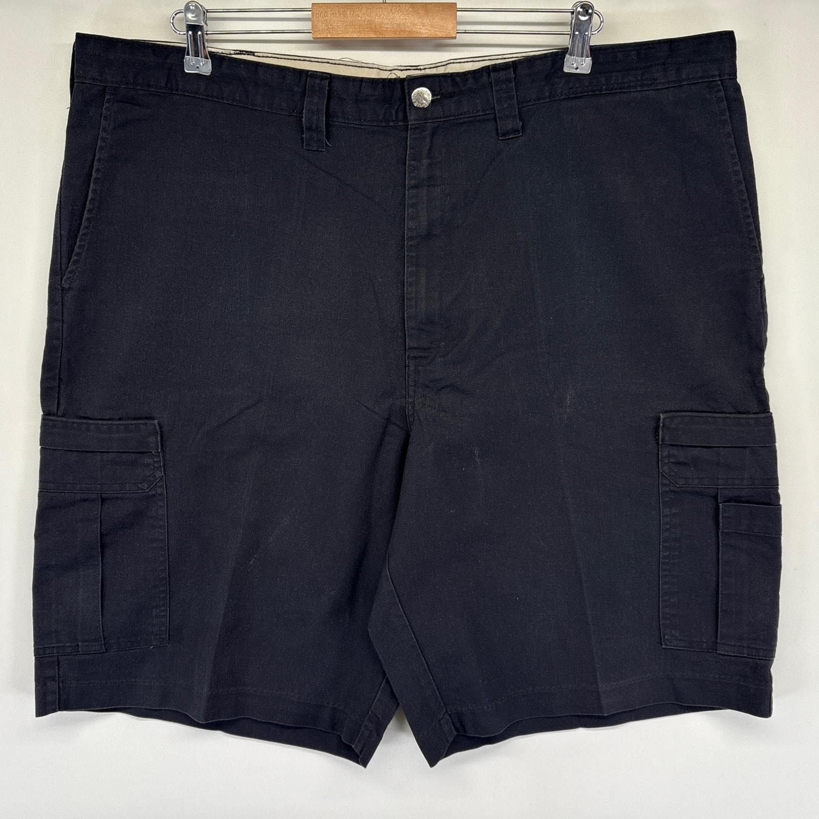 古着 ディッキーズ Dickies ショートパンツ カーゴ ハーフ 短パン ワンポイントロゴ 半ズボン w44  ブラック メンズ