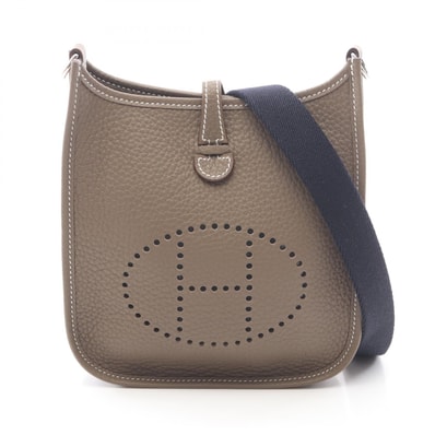 エルメス HERMES エヴリンTPM アマゾン ショルダーバッグ バッグ レザー トリヨンクレマンス トリヨンクレマンス エトゥープ K刻印(2025年製造) レディース グレー系 【中古】
